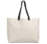 Kooshty Barbados Large Cotton Beach Bag Black