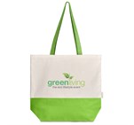 Kooshty Convo Cotton Beach Bag Lime