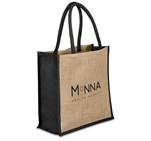 Okiyo Okinawa Jute Tote Black