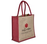 Okiyo Okinawa Jute Tote Red