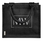 Okiyo Miyag Midi Jute Gift Bag Black