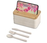 Okiyo Dura Wheat Straw & Bamboo Lunch Box Set CL-OK-109-B-07-NO-LOGO