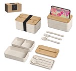 Okiyo Dura Wheat Straw & Bamboo Lunch Box Set CL-OK-109-B-NO-LOGO