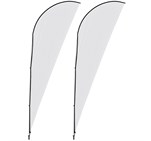 Legend 4m Sharkfin Flying Banner (Set of 2) DISPLAY-7004-NO-LOGO