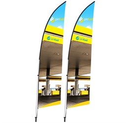 Legend 2m Arcfin Flying Banner (Set of 2)