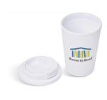 Altitude Wednesday Plastic Double-Wall Tumbler – 350ml Solid White