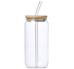 Okiyo Natsu Glass & Bamboo Tumbler & Straw - 500ml DR-OK-278-B-NO-LOGO