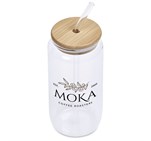 Okiyo Natsu Glass & Bamboo Tumbler & Straw - 500ml DR-OK-278-B-NT-01