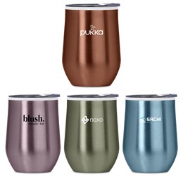 Serendipio Vogue Madison Stainless Steel & Plastic Double-Wall Tumbler - 350ml