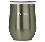 Serendipio Vogue Madison Stainless Steel & Plastic Double-Wall Tumbler - 350ml Light Green