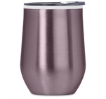 Serendipio Vogue Madison Stainless Steel & Plastic Double-Wall Tumbler - 350ml Pink