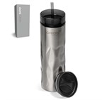 Serendipio Fire & Ice Stainless Steel & Plastic 2-In-1 Tumbler - 435ml