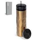 Serendipio Fire & Ice Stainless Steel & Plastic 2-In-1 Tumbler - 435ml DW-6975-GD-NO-LOGO