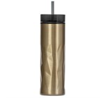 Serendipio Fire & Ice Stainless Steel & Plastic 2-In-1 Tumbler - 435ml DW-6975-GD-STRAIGHT-02-NO-LOGO