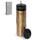 Serendipio Fire & Ice Stainless Steel & Plastic 2-In-1 Tumbler - 435ml DW-6975-GD