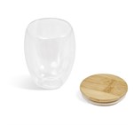 Okiyo Moco Glass & Bamboo Double-Wall Cup - 350ml DW-7335-03-NO-LOGO