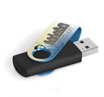 Axis Gyro Black Flash Drive - 4GB GF-AM-626-B-MIX-BL-CY