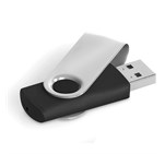 Axis Gyro Black Flash Drive - 4GB GF-AM-626-B-MIX-BL-S-NO-LOGO