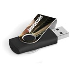 Axis Gyro Black Flash Drive - 4GB GF-AM-626-B-MIX-BL-SW