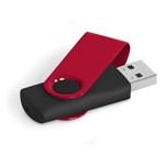 Axis Gyro Black Flash Drive - 4GB Red