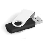 Axis Gyro Black Flash Drive - 4GB Solid White