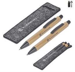 Okiyo Jona Bamboo Ball Pen & Pencil Set