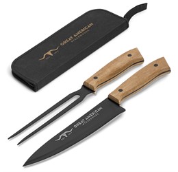 US Basic Butcher's Block Carving Set