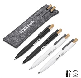 Okiyo Mimo Recycled Aluminum Ball Pen & Pencil Set