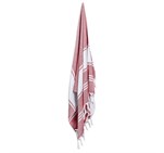 US Basic Santa Cruz Cotton-Rich Beach Towel & Drawstring Bag Red