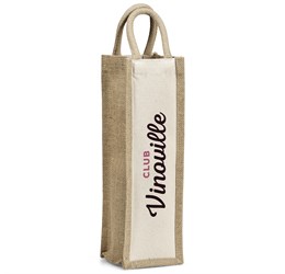 Okiyo Inshu Jute & Cotton Wine Tote