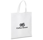 Altitude Budget Non-Woven Shopper Solid White