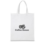 Altitude Budget Non-Woven Shopper Solid White