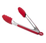 Altitude Crafty Chef Silicone Tongs - Red IDEA-5101-R-LOGO