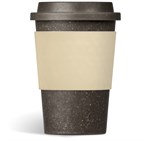 Kooshty Brown Bean Plastic Double-Wall Tumbler – 400ml Cream