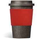 Kooshty Brown Bean Plastic Double-Wall Tumbler – 400ml Red