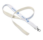 Altitude Taiga Recycled PET Lanyard Solid White