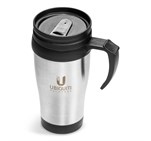 Arabica Stainless Steel & Plastic Double-Wall Mug - 450ml