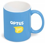 Omega Ceramic Coffee Mug - 330ml Cyan