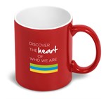 Omega Ceramic Coffee Mug - 330ml Red