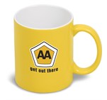 Omega Ceramic Coffee Mug - 330ml Yellow