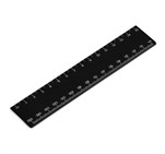 Altitude Scholastic 15cm Ruler Black