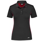 Ladies Glendower Golf Shirt Black Red