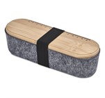 Okiyo Byoga Recycled PET Felt & Bamboo Stationery Case ST-OK-121-B-01-NO-LOGO