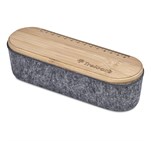 Okiyo Byoga Recycled PET Felt & Bamboo Stationery Case ST-OK-121-B-02