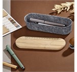 Okiyo Byoga Recycled PET Felt & Bamboo Stationery Case ST-OK-121-B-LIFESTYLE-01-NO-LOGO