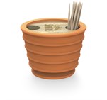 Andy Cartwright Toothpick Holder & Dispenser Orange